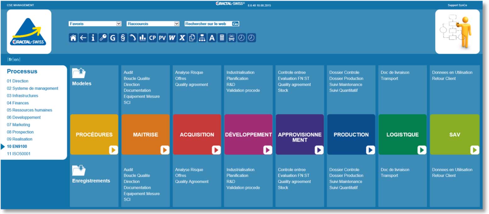 FRACTAL-SWISS portail intranet Suisse pour norme EN 9100